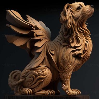 3D model Griffon Cortalsa dog (STL)